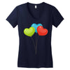 ballon color full Women's V-Neck T-Shirt