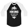 hiking is my therapy! 3/4 Sleeve Shirt