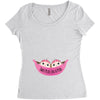 Two Peas In a Pod Twin Baby Girls Women's Triblend Scoop T-shirt