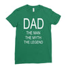 dad the legend Ladies Fitted T-Shirt