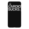 cardio sucks   exercise running gym training workout fitness trainer t iPhoneX Case