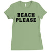 Beach Please Ladies Fitted T-Shirt