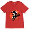 black attack V-Neck Tee