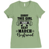 sorry this girl is already taken by a super sexy march boyfriend Ladies Fitted T-Shirt