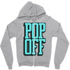 pop off pop up Zipper Hoodie