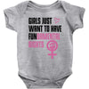 Girls Just Want to Have Fundamental Rights Baby Onesie