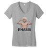 ugly khabib Women's V-Neck T-Shirt