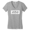 dj turntables club Women's V-Neck T-Shirt