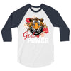 Girl Power White Write 3/4 Sleeve Shirt