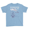 millennium falcon blueprint Youth Tee