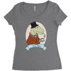 tea rex Women's Triblend Scoop T-shirt