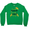 i'm not a widow i'm a wife to a husband with wings Crewneck Sweatshirt