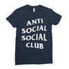 anti social social club White logo Ladies Fitted T-Shirt