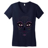 girl day of the dead Women's V-Neck T-Shirt