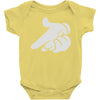 mickey hands gun Baby Onesie