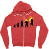 goku evolution (black) Zipper Hoodie