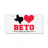 Texas Loves Beto License Plate