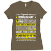 Legends Are Born In May Ladies Fitted T-Shirt