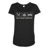 life's major priorities Maternity Scoop Neck T-shirt