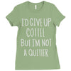 coffee tee Ladies Fitted T-Shirt