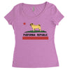 colifornia republic parody pugfornia republic Women's Triblend Scoop T-shirt