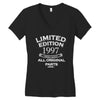 21st birthday gift limited edition 1997 Women's V-Neck T-Shirt