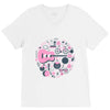 pop heart V-Neck Tee