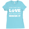 rescue love Ladies Fitted T-Shirt