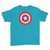 captain america dying bleeding logo Youth Tee