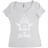 the best teachers are born in june Women's Triblend Scoop T-shirt
