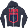 land of the free Zipper Hoodie