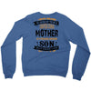 Super Cool Mother Of A Freaking Awesome Son Crewneck Sweatshirt