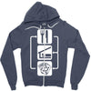 v2 eat sleep poker Zipper Hoodie