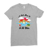 a turtle made it to the water Ladies Fitted T-Shirt