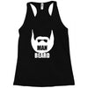 man beard funny mens Racerback Tank