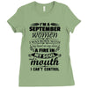 I Am A September Women Ladies Fitted T-Shirt