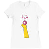 homer donuts Ladies Fitted T-Shirt