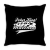 personalised poker king Throw Pillow