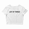 lost of things Crop Top