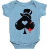 poker hat ace of spades Baby Onesie