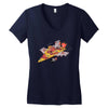 pizza jet Women's V-Neck T-Shirt