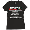 Smartass January Girl Ladies Fitted T-Shirt