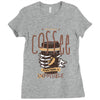 with enough coffee, everything is possible Ladies Fitted T-Shirt