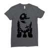 r2 d2 on endor Ladies Fitted T-Shirt