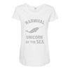 narwhals Maternity Scoop Neck T-shirt