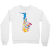 sax addict saxophone Crewneck Sweatshirt
