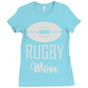 rugby mom Ladies Fitted T-Shirt