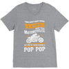 Motorcycles Pop Pop V-Neck Tee