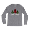 lumberjack tree merry christmas Long Sleeve Shirts
