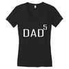 dad of 5 Women's V-Neck T-Shirt